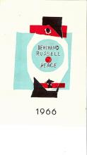 Peace greeting card from Joyce Lussu with BR's name and "1966" used in the design, 1965/12/31*