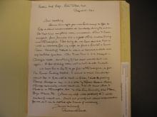 BR to W.E. Hocking (Harvard University), 1940/08/31