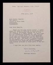 BR to Rachel Hanarth, 1967/04/27