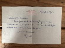 BR to P.F. Strawson, 1962/03/06