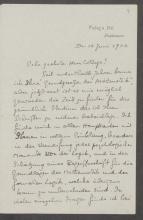 Bertrand Russell to Gottlob Frege, 1902/06/16, p. 1