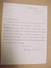 Image of letter from BR to Ralph Morrissey, 1955/11/03