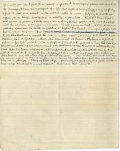 BR to Ottoline Morrell, 1918/07/02*, sheet 1, verso (courtesy of HRC, Texas)