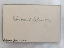 BR's signature on a card, 1918/06/18