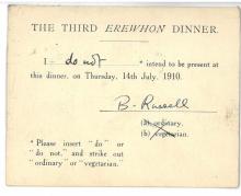 BR to Erewhon Dinner (Festing Jones), 1910/07/14